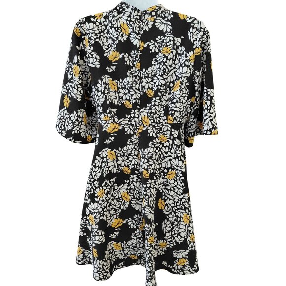 Zara Basic Womens Floral Print A-Line Dress M 100% Polyester. - Picture 3 of 9